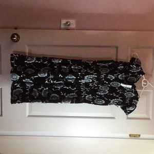 LOFT Blue Floral Print Dress Sz. 4